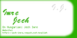 imre jech business card